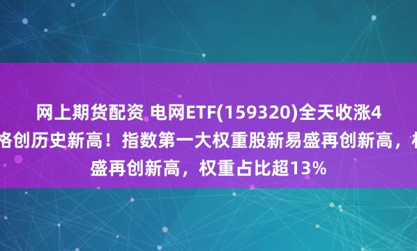 网上期货配资 电网ETF(159320)全天收涨4.13%，盘中价格创历史新高！指数第一大权重股新易盛再创新高，权重占比超13%